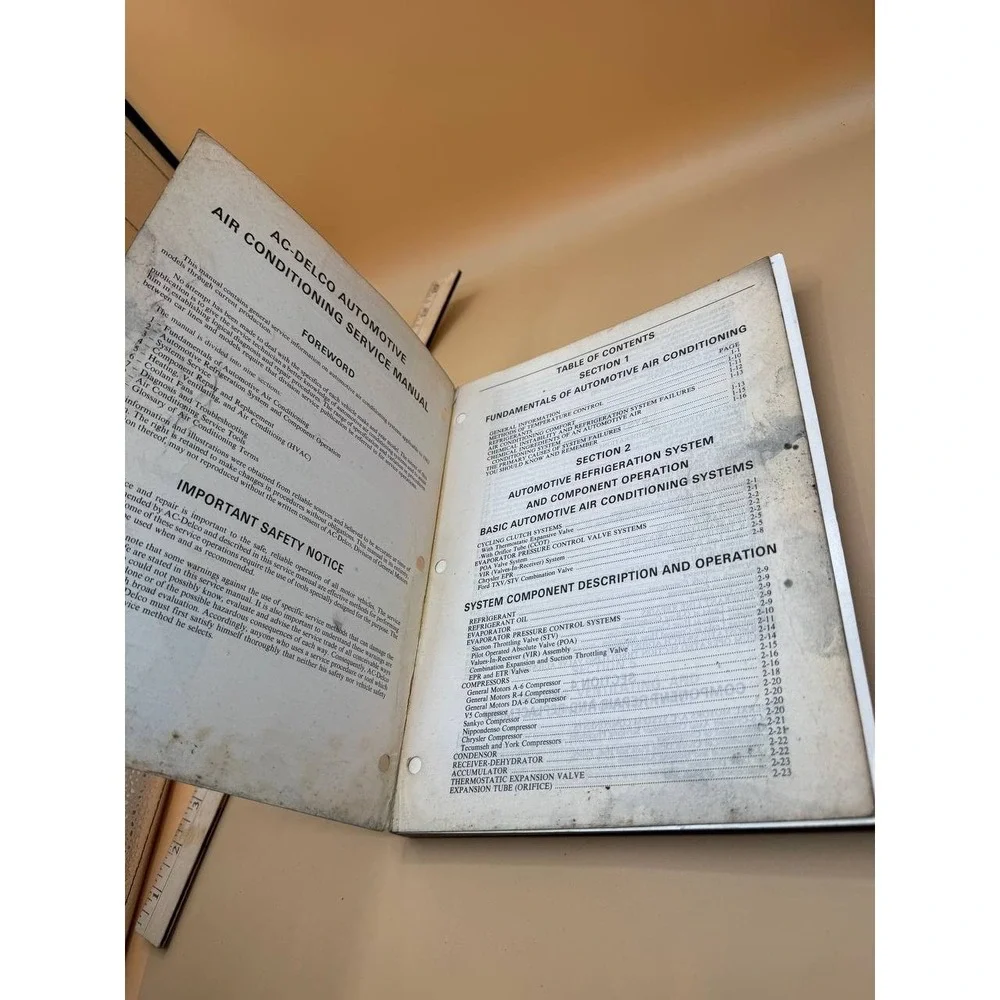 General Motors Corporation Air Conditioning Manual Book Illustrations SD-15 1983